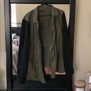 Torrid Army Green Utility Jacket w/ Black Sleeves